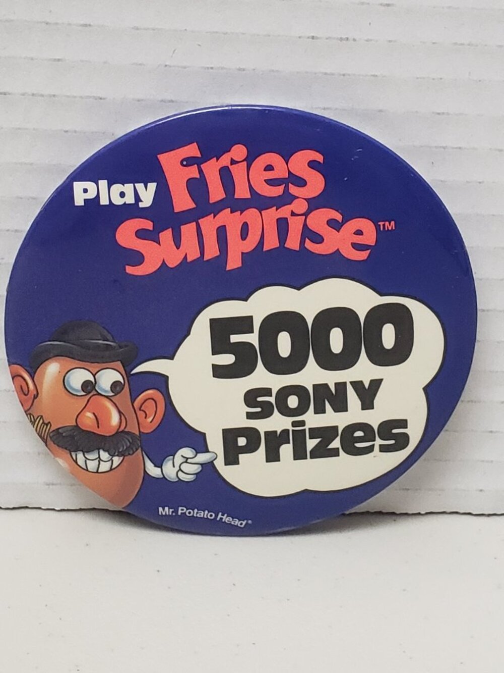 Vintage McDonald's Pin (Mr. Potato Head Fries Surprise)